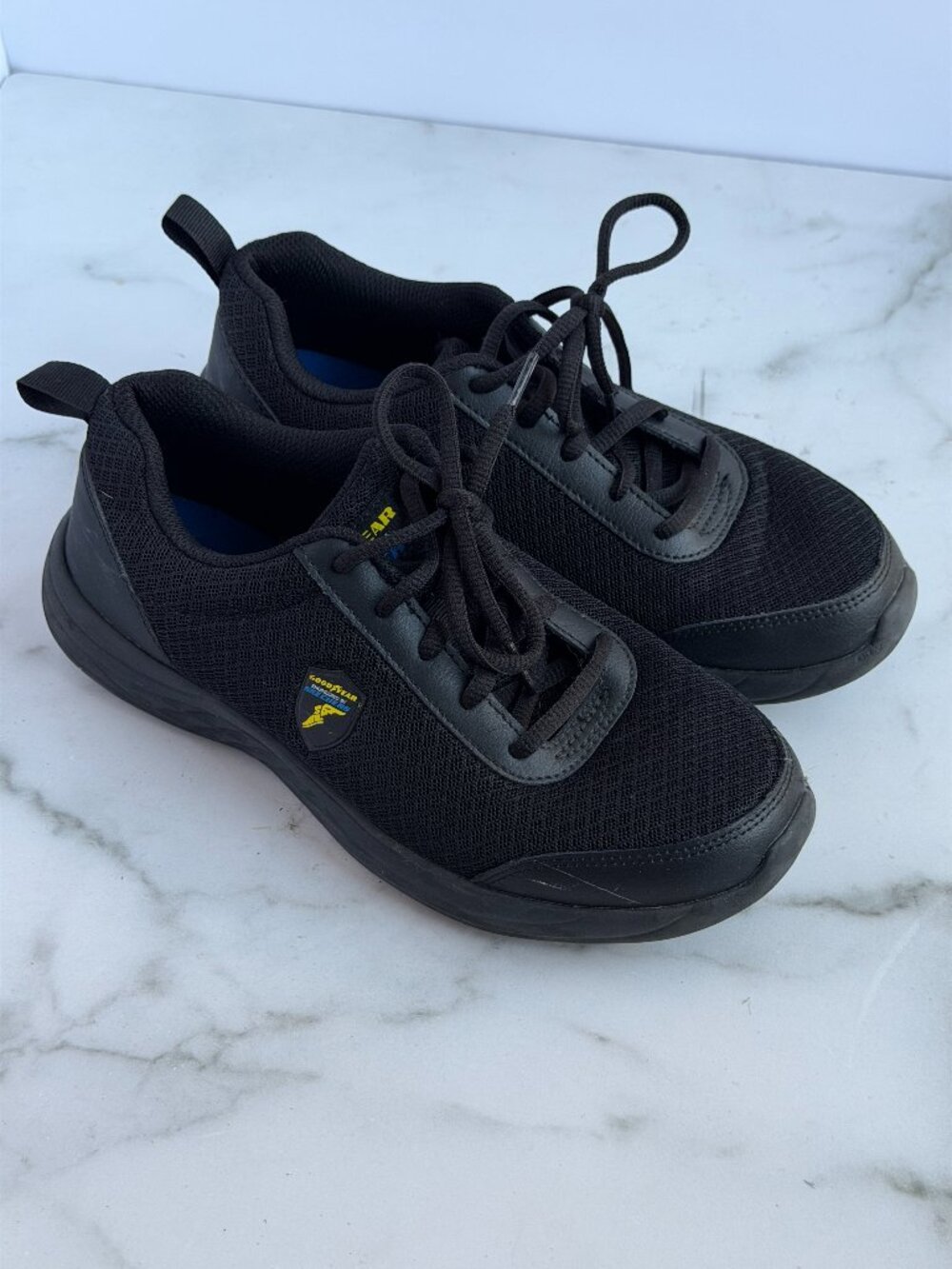 Goodyear Skechers Black Work Shoes Mens 7 Athletic Sneakers BBK242016